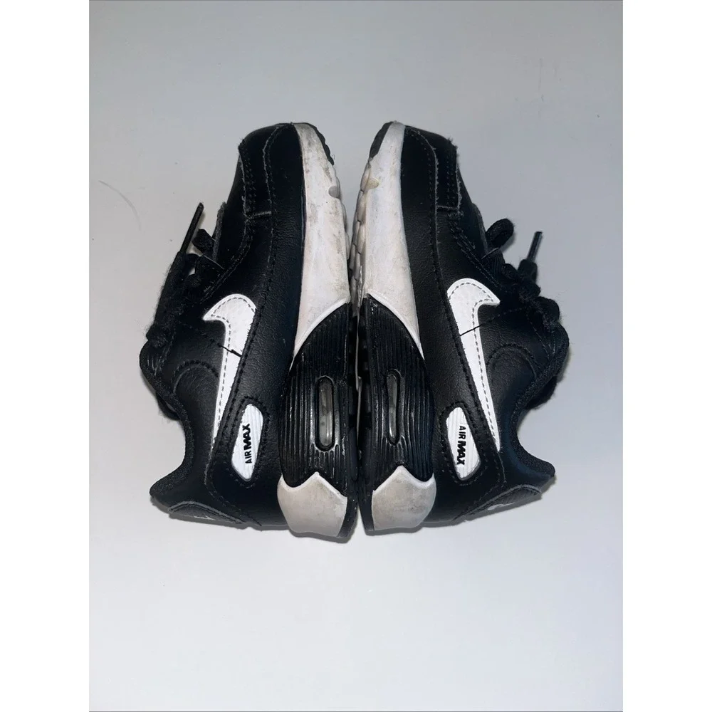 Nike Air Max 90 LTR CD6868-010 Toddler Sz 7C Black/White/Black